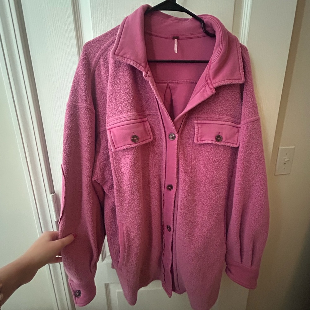 Free People Pink Shacket